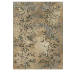 Carta da parati oro foglia d'ulivo