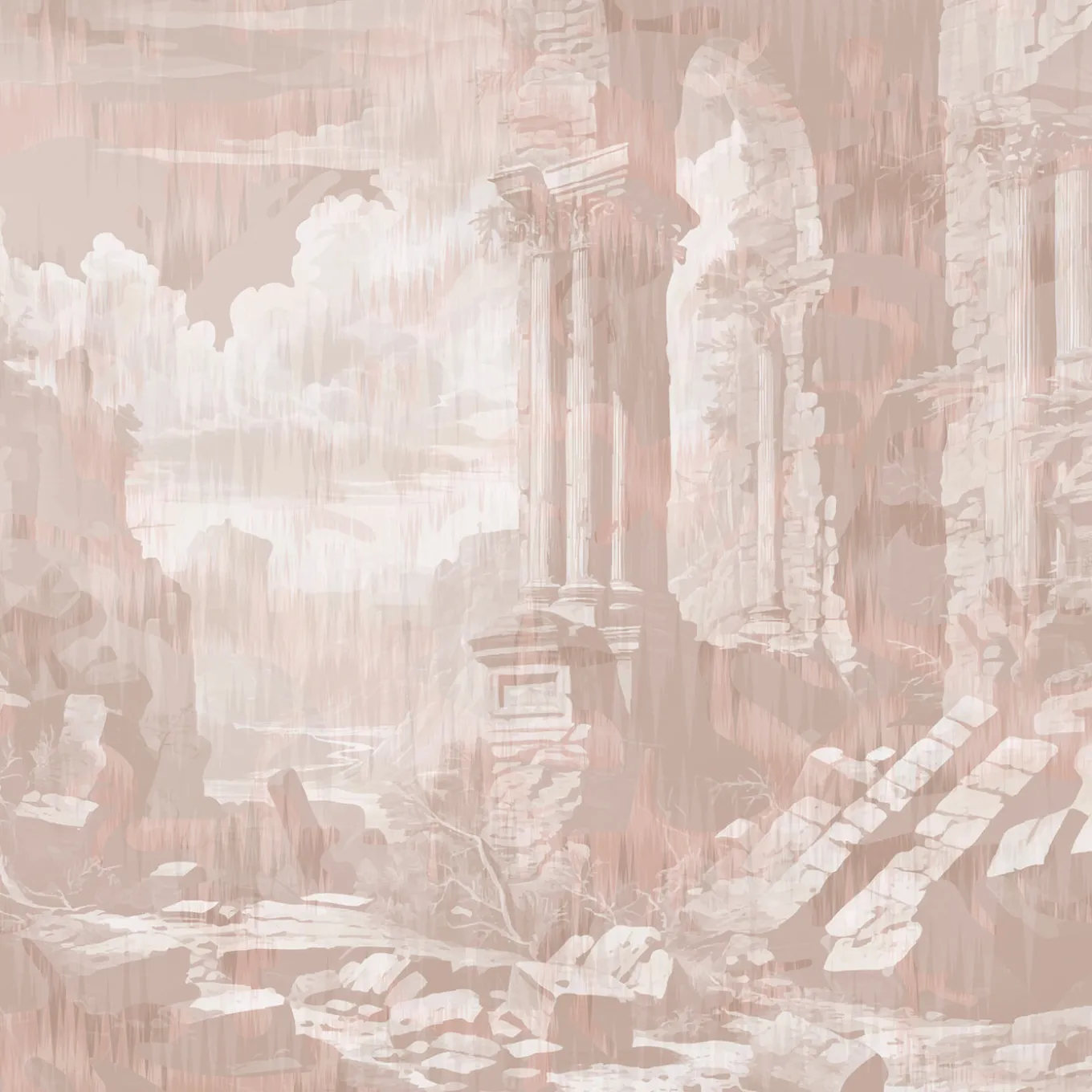 Carta da parati Storm of Stones and Shadows Creta Rossa di Magnus Gjoen