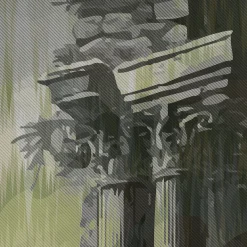 Carta da parati Storm of Stones and Shadows Two-Tones-Musk di Magnus Gjoen