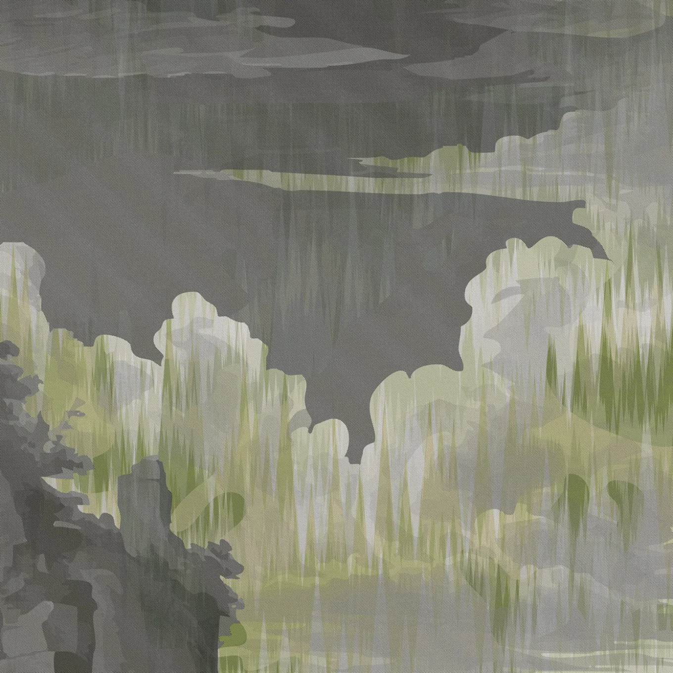 Carta da parati Storm of Stones and Shadows Two-Tones-Musk di Magnus Gjoen