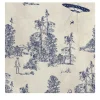 Carta da Parati Toile de Jouy Blu con Alien Abduction