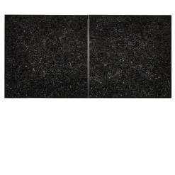 Cattedrale n110 n111 Set di 2 pannelli decorativi in vetro nero
