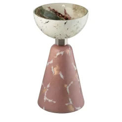 Centrotavola Alchimie in vetro di Murano Rosa Quarzo
