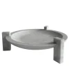 Centrotavola Block Stand Basso in Marmo di Carrara