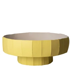Centrotavola Coppa Ninfea Corteccia B11/Giallo Limone