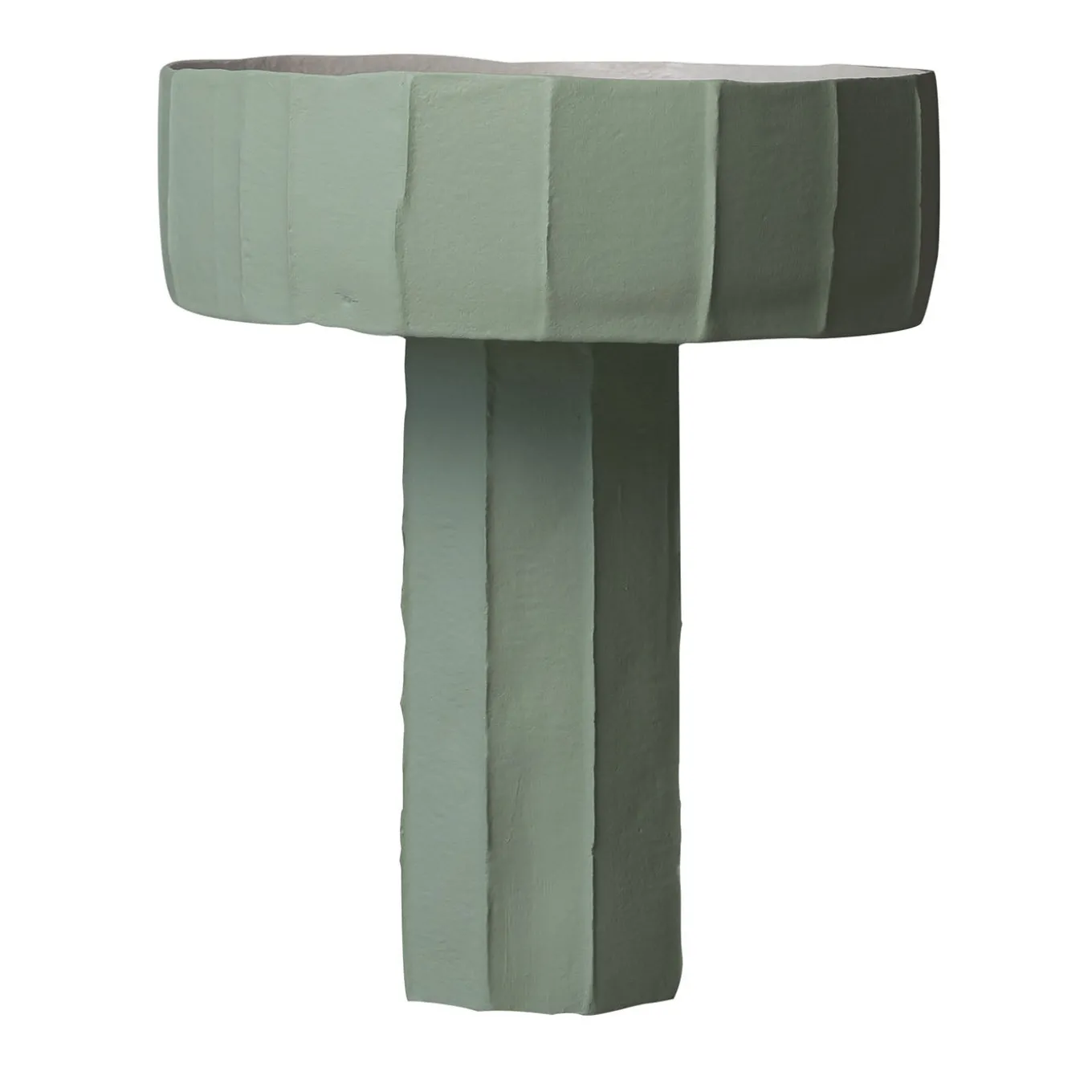 Centrotavola Coppa Ninfea Corteccia C3/Menta