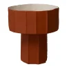 Centrotavola Coppa Ninfea Corteccia D9/Kaki