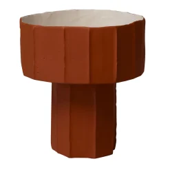 Centrotavola Coppa Ninfea Corteccia D9/Kaki