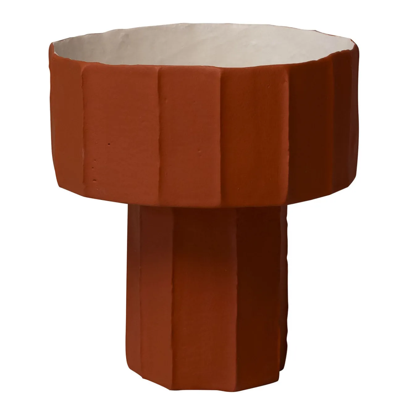 Centrotavola Coppa Ninfea Corteccia D9/Kaki