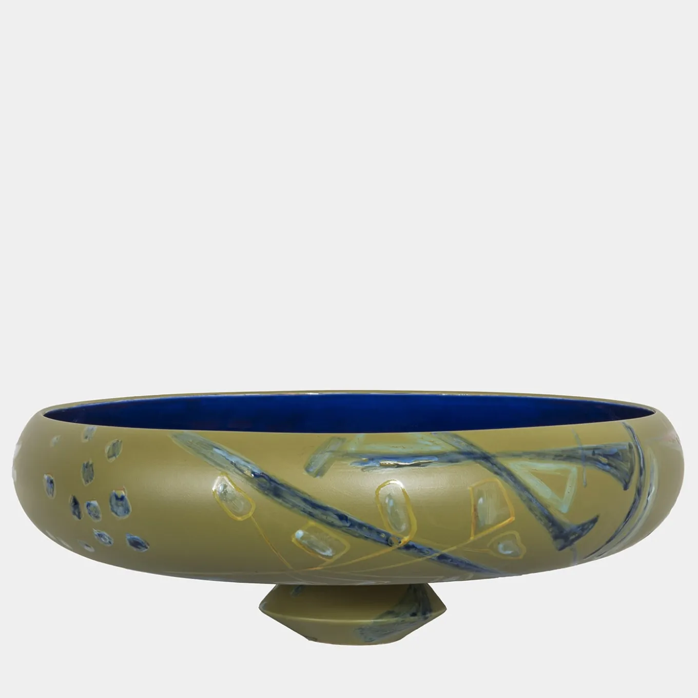 Centrotavola in ceramica dipinto a mano Panarea