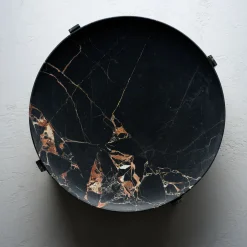 Centrotavola in marmo nero e oro Imperial M