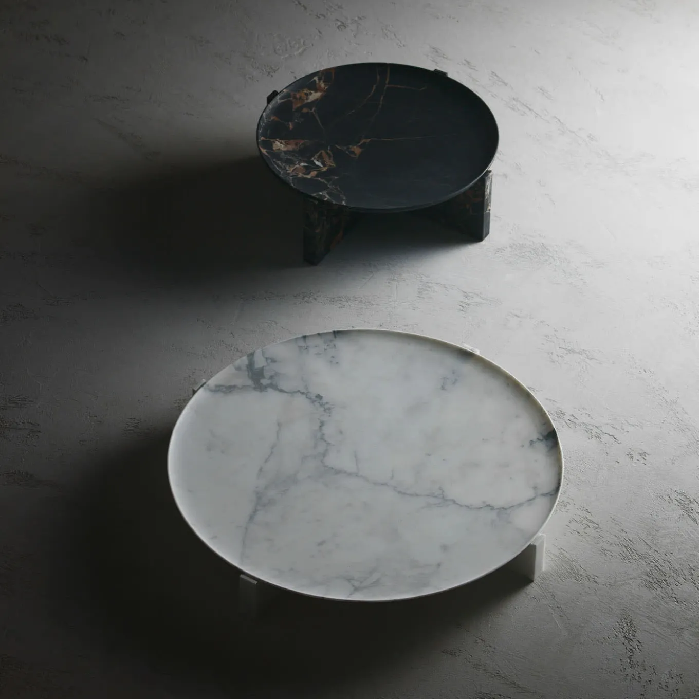 Centrotavola in marmo nero e oro Imperial M