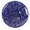Centrotavola in vetro blu e avorio