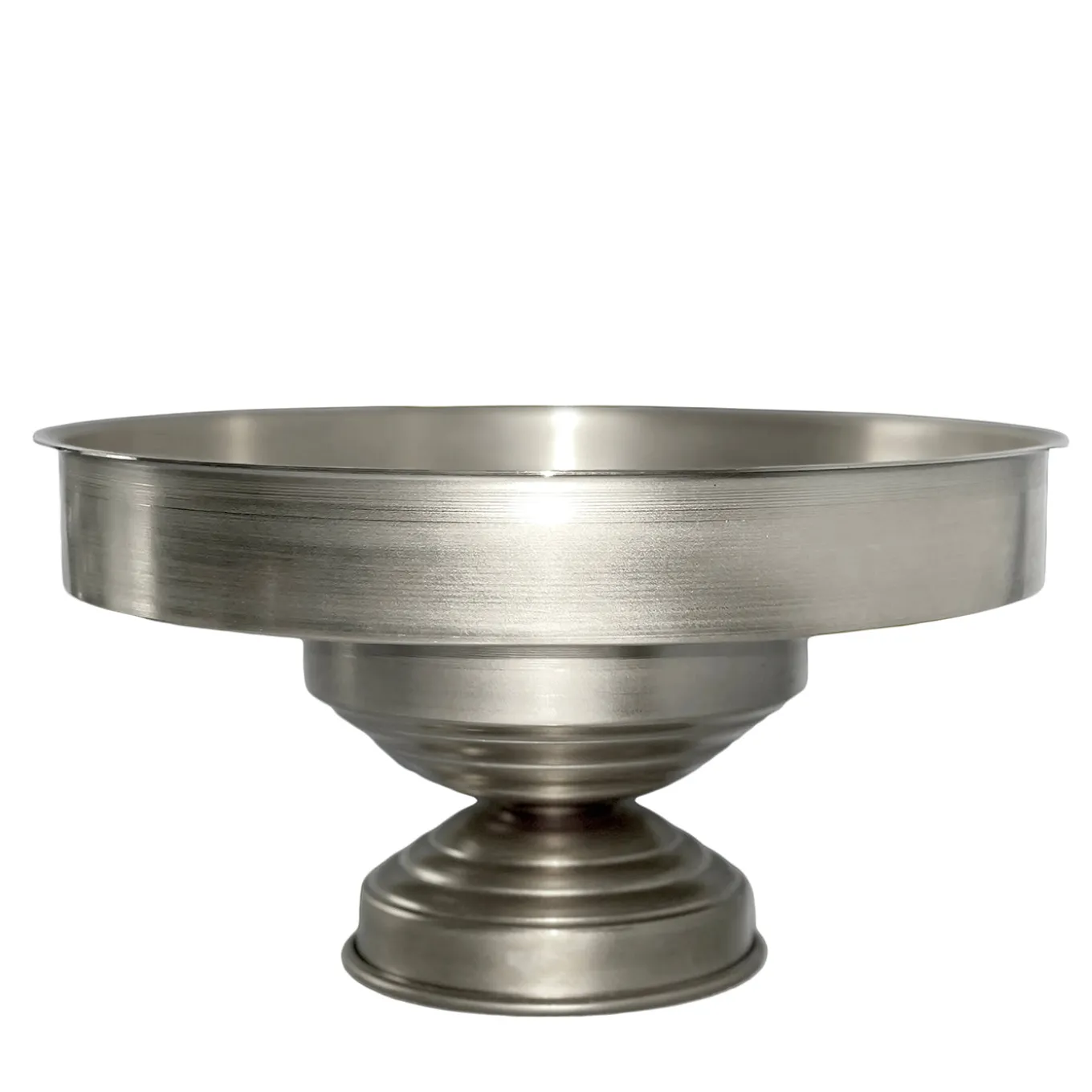 Centrotavola scultoreo in ottone placcato argento