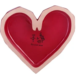Ceramica decorativa Regina di Cuori red/gold