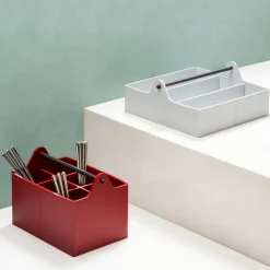 Cestino basso rosso CIrcuit con 6 divisori