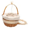 Cestino di vimini crema stile napoletano chic