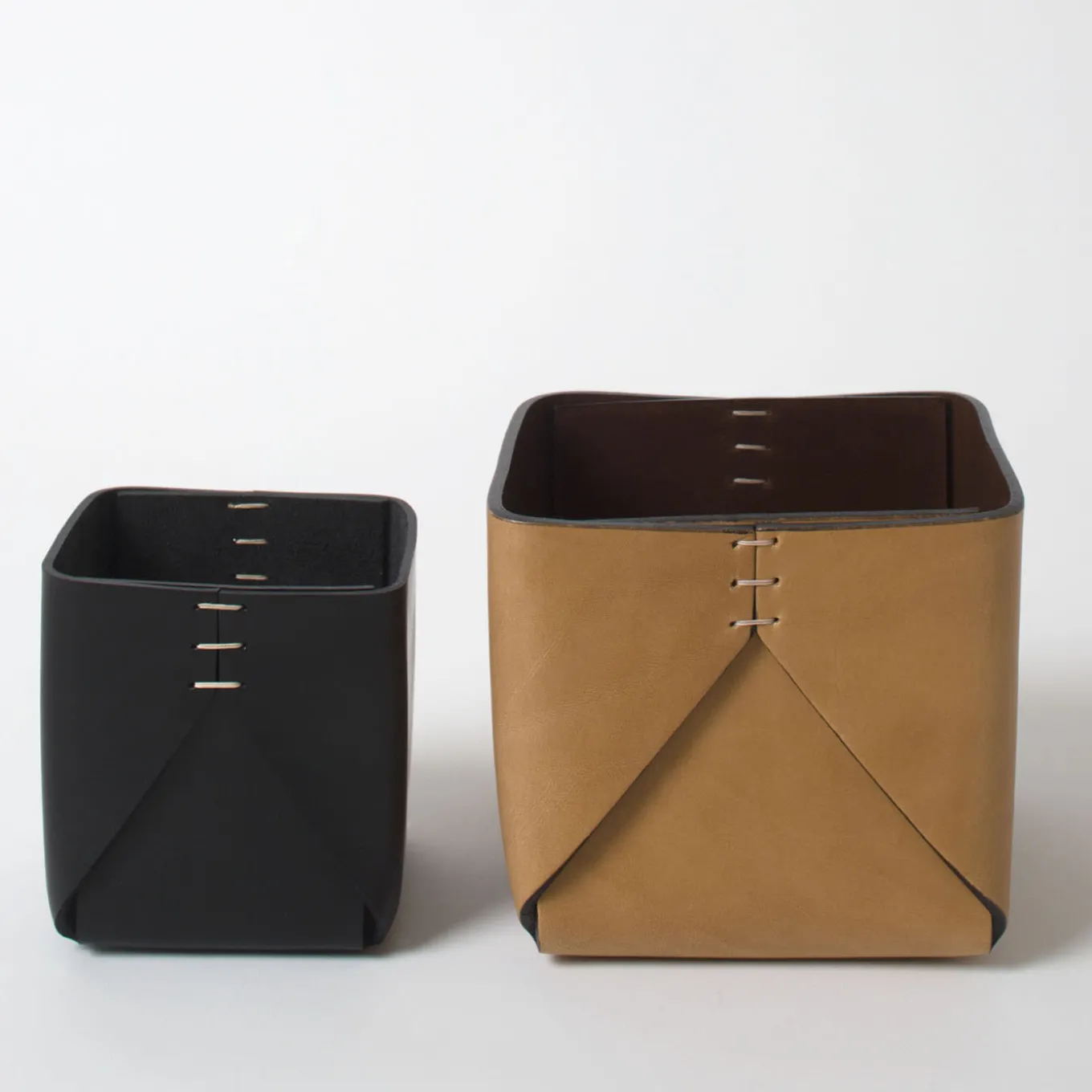 Cestino Regular Cubic Khaki di Oscar Maschera