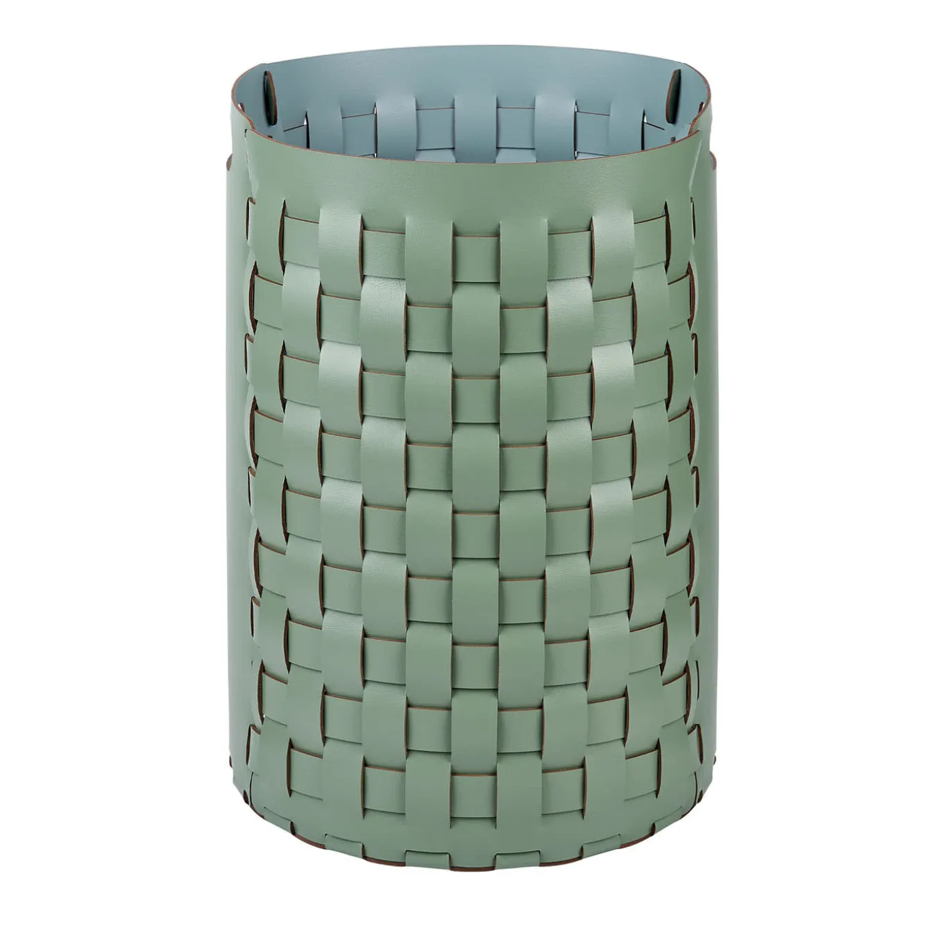 Cesto da bucato Bottega Eucalyptus/Sky Blue di Ekaterina Borovkova
