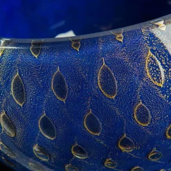 Ciotola decorativa Mocenigo oro e blu
