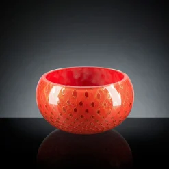 Ciotola decorativa Mocenigo oro e rosso