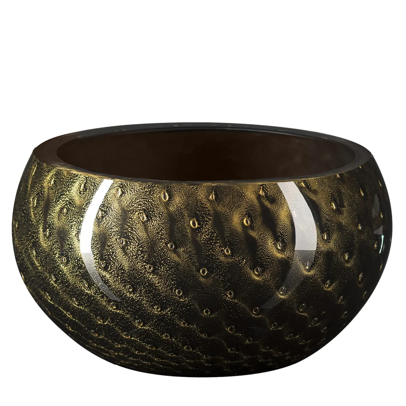Ciotola decorativa Mocenigo oro e nero