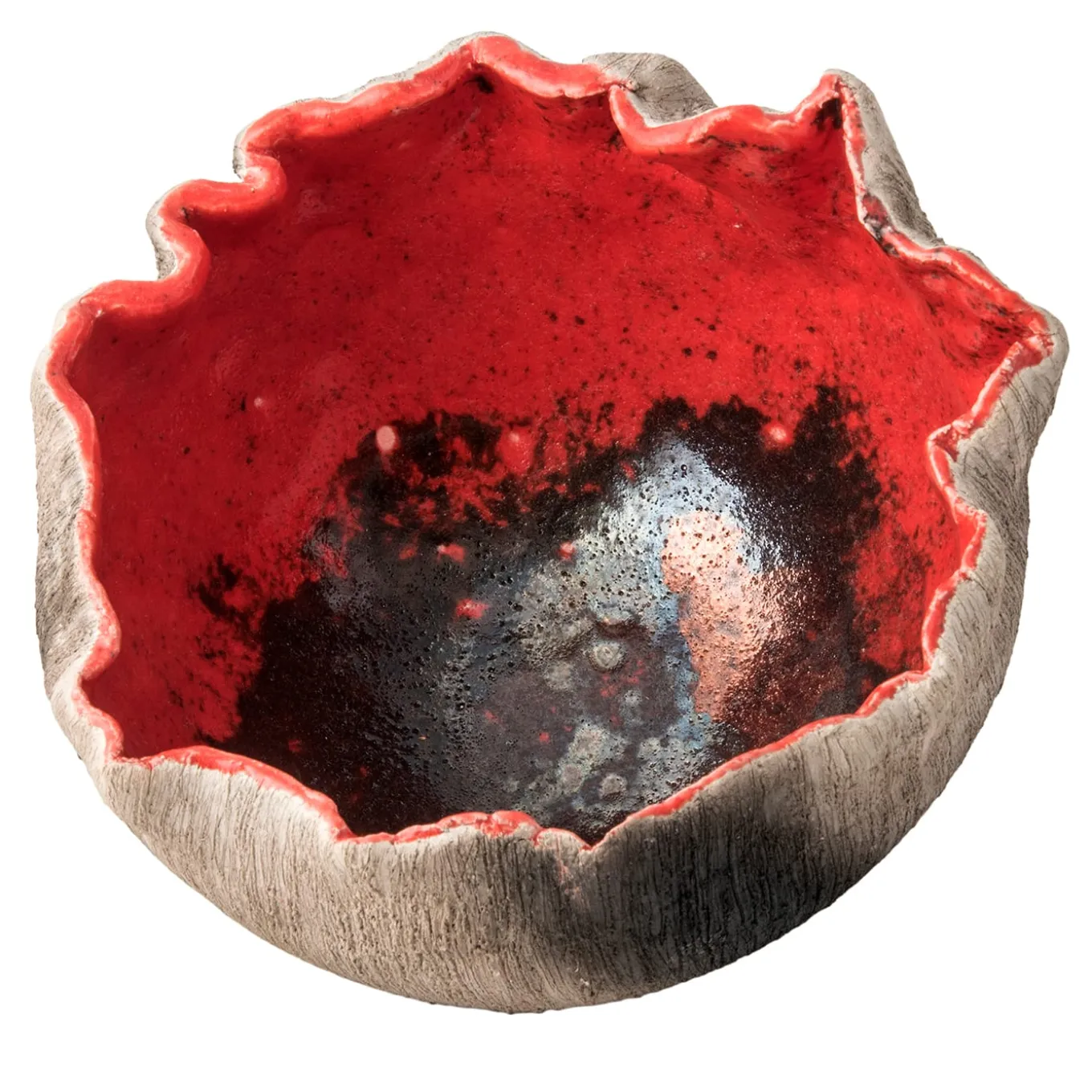 Ciotola Decorativa Rosso Di Sera In Ceramica Rossa Di Nino Basso #3