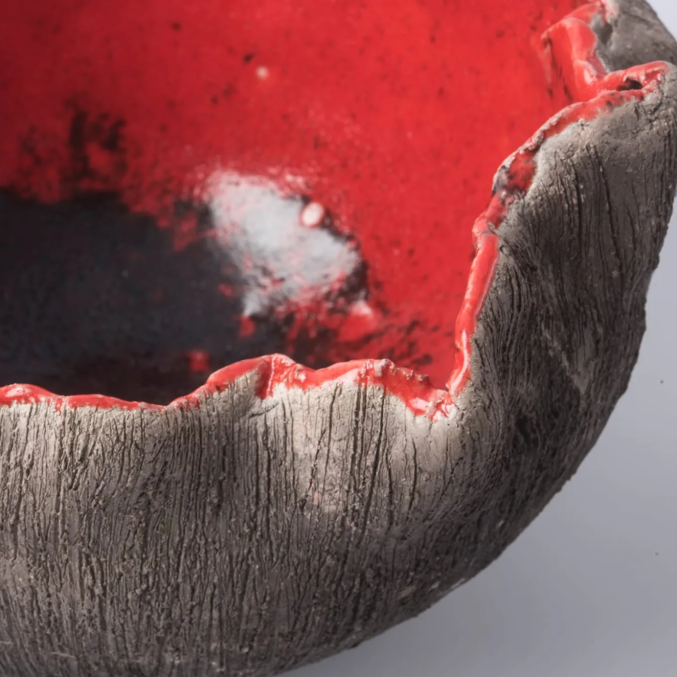 Ciotola Decorativa Rosso Di Sera In Ceramica Rossa Di Nino Basso #3