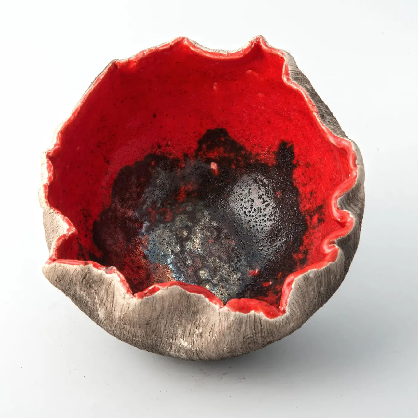 Ciotola Decorativa Rosso Di Sera In Ceramica Rossa Di Nino Basso #3