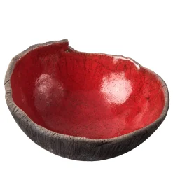 Ciotola Decorativa Rosso Di Sera In Ceramica Rossa Di Nino Basso #2