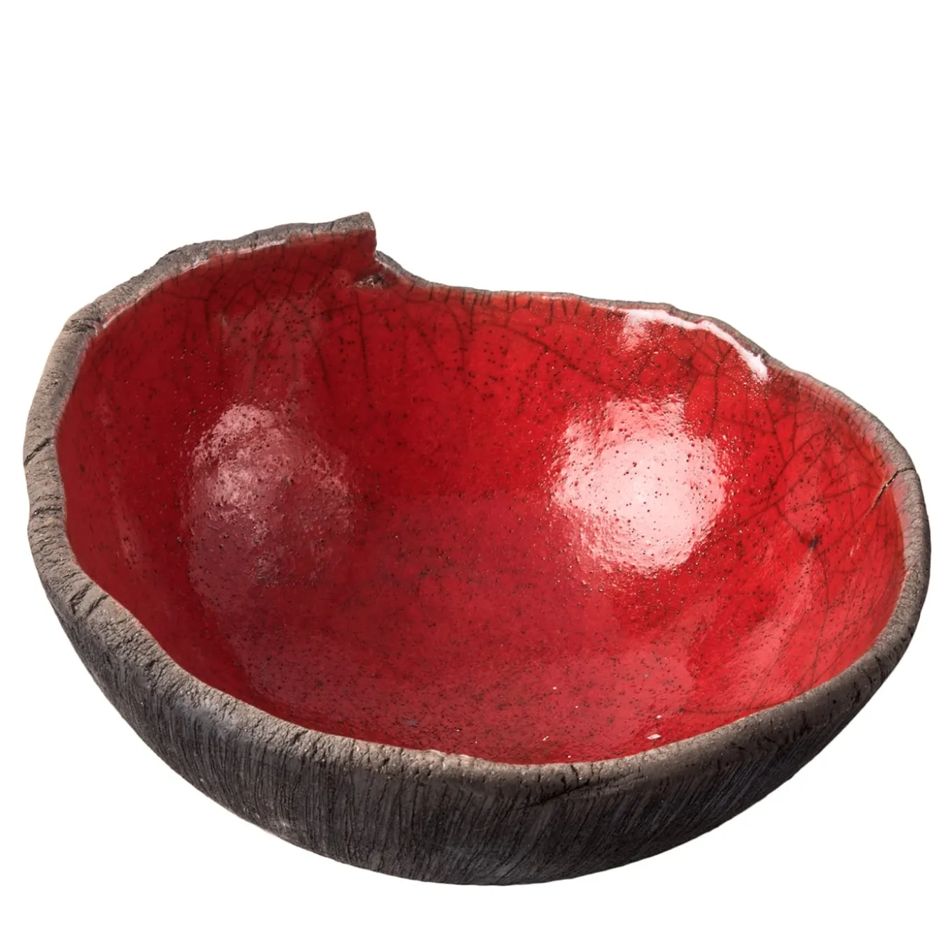 Ciotola Decorativa Rosso Di Sera In Ceramica Rossa Di Nino Basso #2