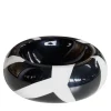 Ciotola rotonda Deco in bianco e nero