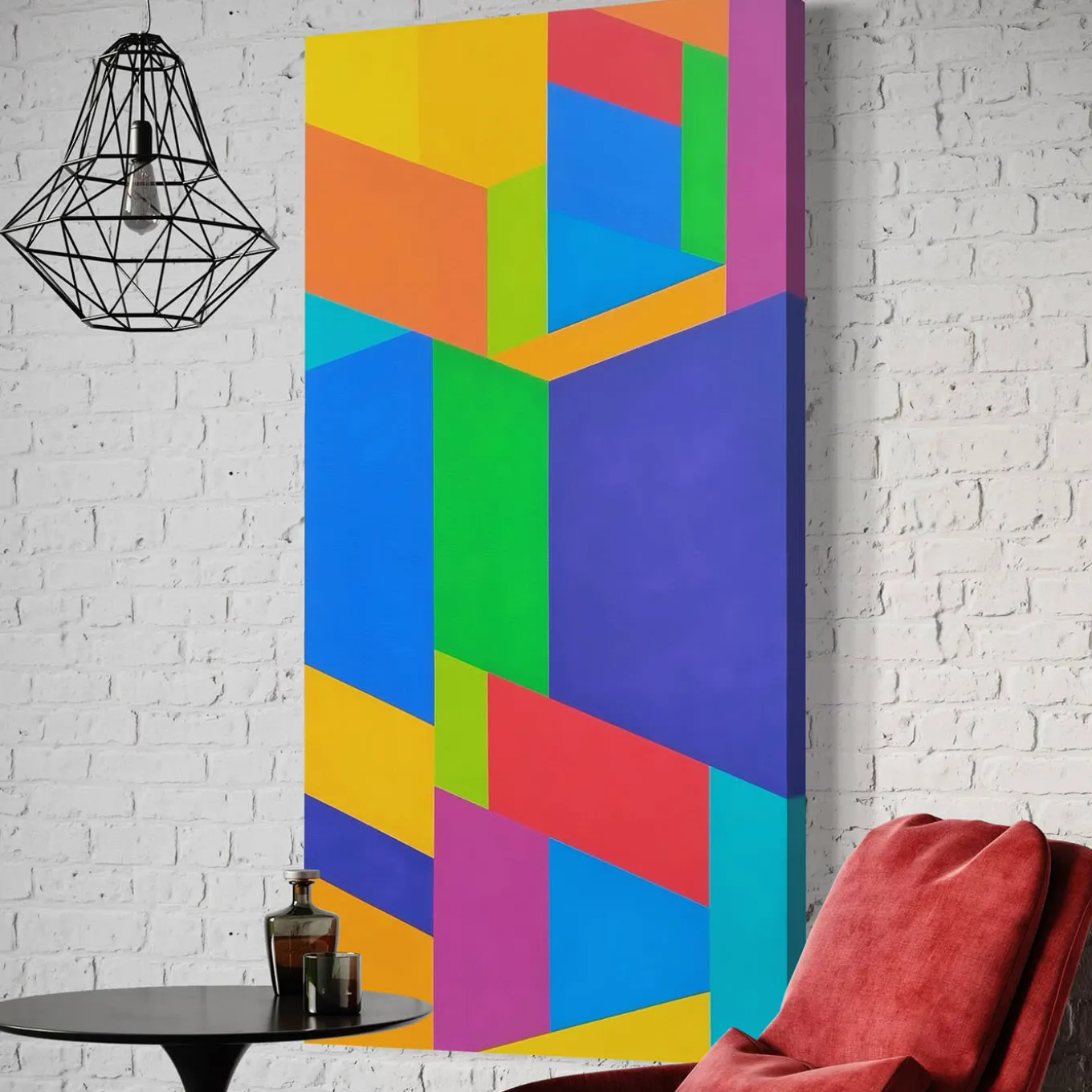 Color Spaces Allegria Pittura acrilica su tela