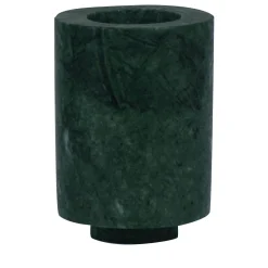Com portacandela cilindrico in marmo verde Guatemala