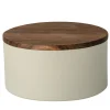 Contenitore grande con coperchio in legno