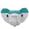 Contenitore grande elefante verde acqua e bianco con coperchio