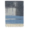 Coperta effetto pennello con frange