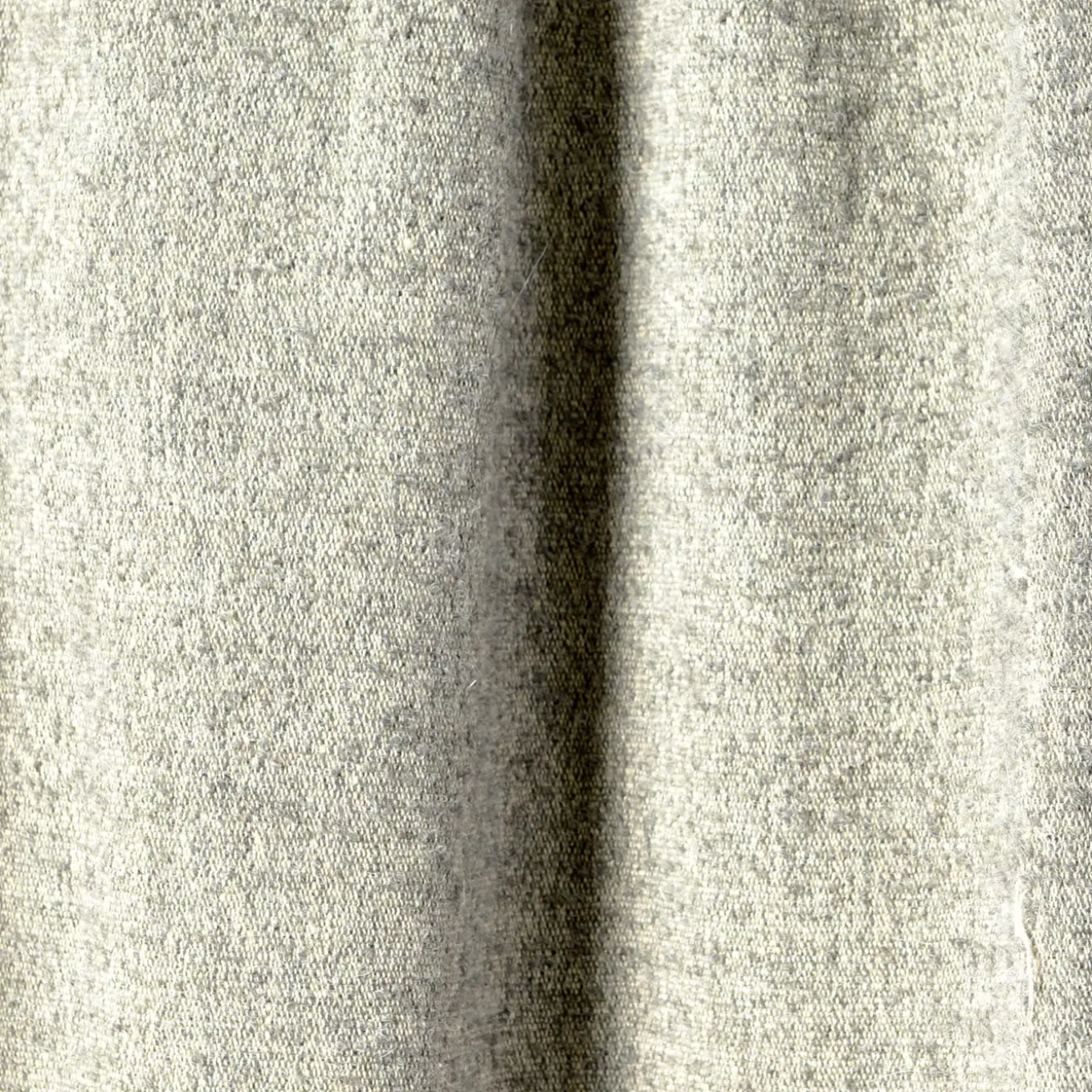 Coperta Hela con frange grigio chiaro e beige