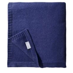 Coperta piccola in cashmere blu