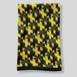 Coperta Plaid Lana 01 a motivi gialli e grigi di Giulio Iacchetti