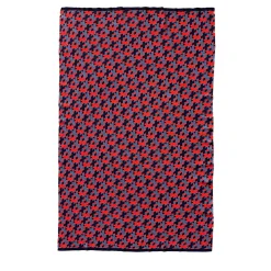 Coperta Plaid Lana 01 a motivi rossi e grigi di Giulio Iacchetti