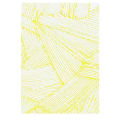 Coperta Tratto Bio giallo neon e bianco di Emilio Salvatore Leo
