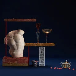 Coppa Arlecchino su stelo medio