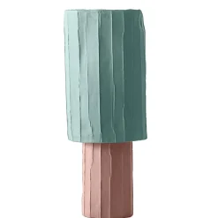 Coppa Ninfea Corteccia Rosa e Azzurro