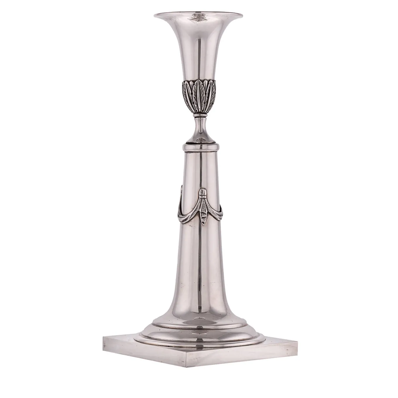 Coppia di candelabri in argento sterling del 1860