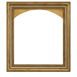 Cornice ad arco Salvator Rosa oro e avorio