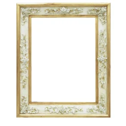Cornice con fiori dorati