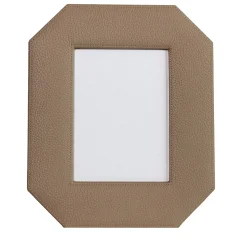 Cornice Ottagonale Del Monte 23 in Pelle Tamarone Beige