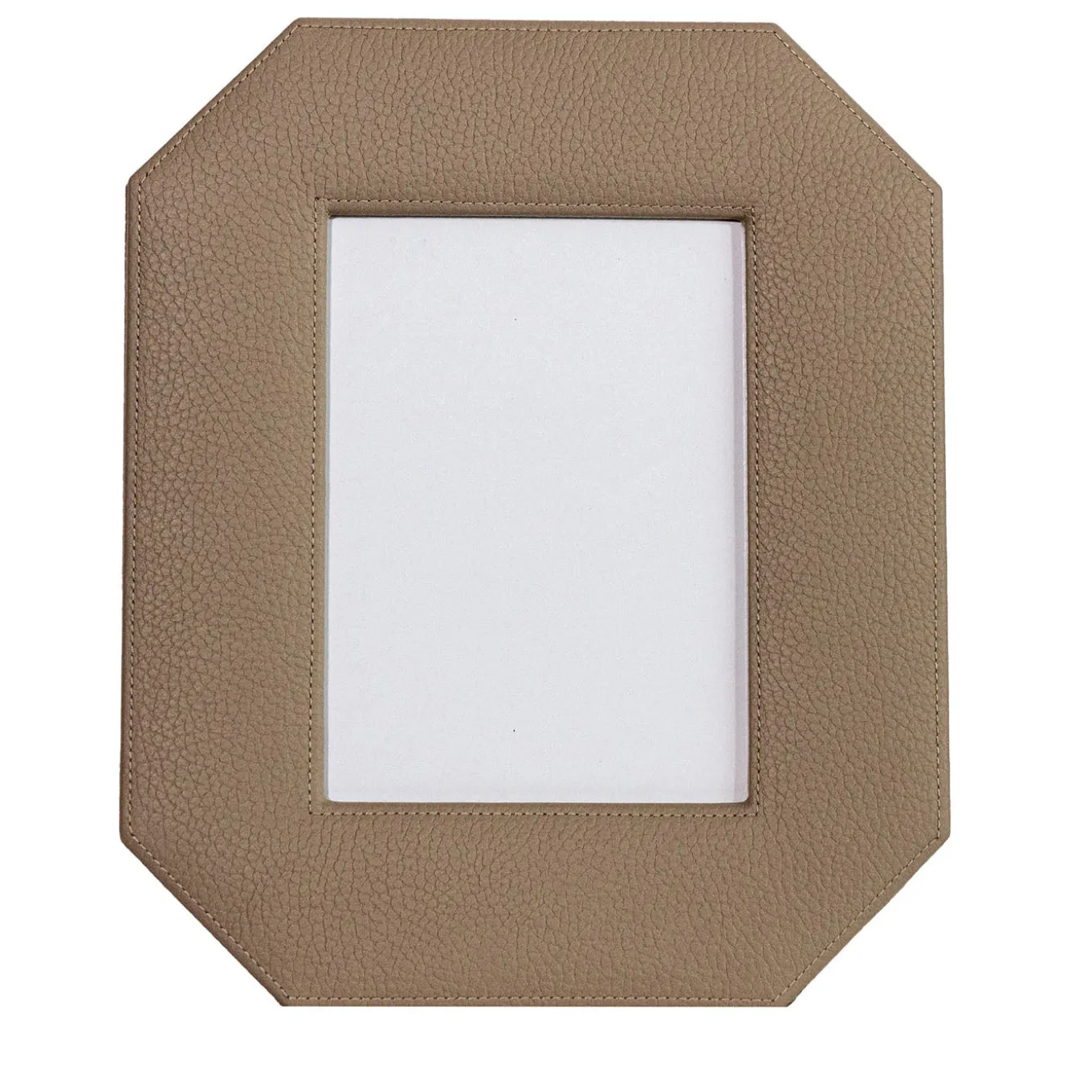 Cornice Ottagonale Del Monte 23 in Pelle Tamarone Beige
