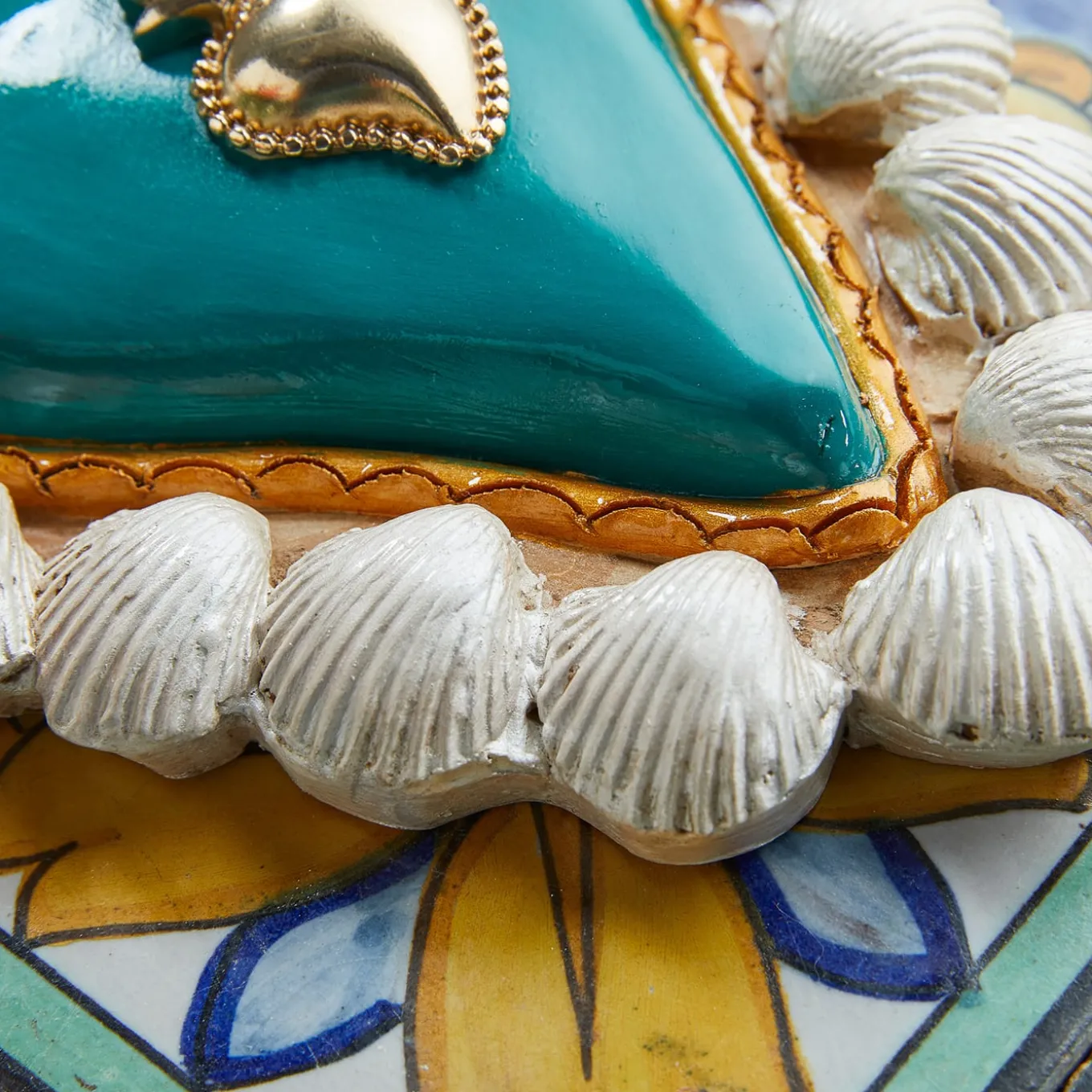 CUORE IN CERAMICA BIANCO E TURCHESE SUMMER VIBES